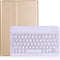 Lunso - Afneembare Keyboard Hoes - Geschikt voor Samsung Galaxy Tab A7 (2020) - Goud