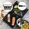 DOMO DO9287G - Multifunctionele Contactgrill 2-in-1 - PFAS-vrije Keramische Anti-Aanbaklaag - Zwart RVS