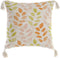 Kussen DKD Home Decor Beige Polyester Katoen Aluminium Multicolour Blad van een plant (45 x 10 x 45 cm)