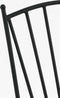 Mica Decorations Cambria Bistrostoel - L40 x B52 x H89 cm - Metaal - Zwart