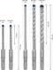 Bosch 2 608 900 197 - SDS plus-7X Hamerboor - 4 Snijkanten