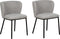 Set van 2 eetkamerstoelen MINA Bouclé Grijs