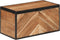 vidaXL - Opbergbox - 60x30x30 - cm - massief - acaciahout - en - ijzer