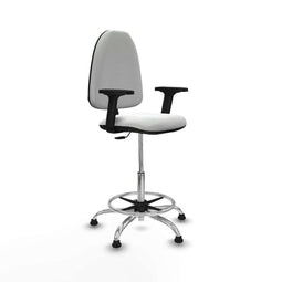 Piqueras y Crespo B2D05RT - Bureaustoel - Hoogteverstelbaar met armleuning - Wit