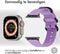 iMoshion Bandje Geschikt voor Apple Watch Bandje Series 1 / 2 / 3 / 4 / 5 / 6 / 7 / 8 / 9 / SE / Ultra (2) - 42 / 44 / 45 / 49 mm - iMoshion Nylon band - Paars