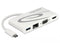 Delock 87731 - USB-C Docking Station - HDMI VGA RJ45 USB-A USB-C - Wit