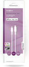 Nedis Lightning Kabel - USB 2.0 - Apple Lightning 8-Pins - USB-C Male - 480 Mbps - Vernikkeld - 2.00 m - Rond - PVC - Wit - Doos