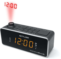 Muse M-188P - Wekker radio - Projectie op plafond of muur - 0,9 inch LED-display
