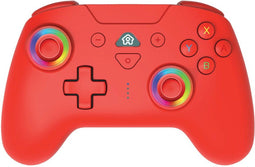 Subsonic SA5633-3 - Draadloze Gamecontroller - LED-verlichting 8 kleuren - Rood