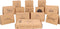 Partizzle® 36x Duurzame Verjaardagskaarten - Kraft - 12 Ontwerpen 10x15 cm (36 stuks)