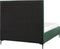 SEZANNE - Bed met opbergruimte - Donkergroen - 140 x 200 cm - Fluweel