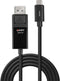 Lindy 43343 - USB Type-C naar DisplayPort Kabel - 3 m 7680 x 4320 Pixels 144 Hz - Zwart