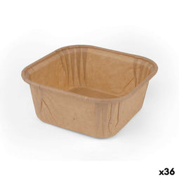 Set met cakevormen Algon Papier 6,5 x 6,5 x 3,5 cm 25 Onderdelen (36 Stuks)