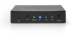 Nedis HDMI-Switch VSWI34721AT - 3 Poorten - HDMI 2.0 4K 60 Hz - Antraciet