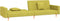 vidaXL - Slaapbank - 2-zits - met - 2 - kussens - stof - groen
