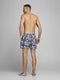 JACK&JONES JJIARUBA JJSWIMSHORTS - Heren Zwembroek - Kort model met bloemenprint - Navy Blazer
