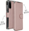 Accezz Hoesje Geschikt voor Samsung Galaxy S20 Hoesje Met Pasjeshouder - Accezz Xtreme Wallet Bookcase - Rosé Goud