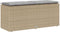 vidaXL - Tuinbank - met - kussen - 110x40x44 - cm - poly - rattan - beige