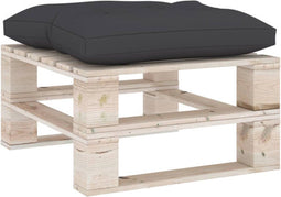 vidaXL - Palletkussen - 60x61,5x10 - cm - stof - antracietkleurig
