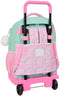 Glow Lab Amazing - Schoolrugzak met Wielen - Ergonomische bekleding 22 L - Groen Roze 33 x 45 x 22 cm