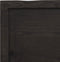 vidaXL - Wandschap - 60x40x(2-4)cm - behandeld - massief - eikenhout - donkerbruin