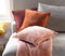 Dutch Decor CILLY - Sierkussen fleece 45x45 cm - Potters Clay - oranje - Inclusief binnenkussen