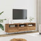 vidaXL - Tv-meubel - 150x30x44,5 - cm - bewerkt - hout - artisanaal - eikenkleur