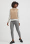 Vila Vilaura Lou Hw 7/8 Leggings - Met elastische tailleband - Zwart/wit Dames M