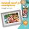 Pora&Co - Digitale fotolijst - WiFi met Frameo App - 10.1 inch HD IPS Display - Zilver/Wit