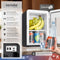 tectake® Mini-Autokoelkast - Draagbare minibar 14L - 2-in-1 koelen en verwarmen - 12v + 220/240v aansluiting - 27 x 31 x 41 cm