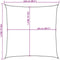 vidaXL - Zonnezeil - 2,5 x 2,5 m - HDPE - wit