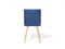BROOKLYN - Eetkamerstoel - Blauw - Polyester