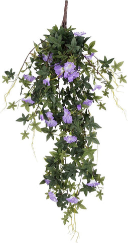 Mica Decorations Petunia Kunst Hangplant - H80 x Ø20 cm - Lichtpaars