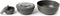 Amuse Lunchbox - Set van 3 - Tritan Deksel - Stapelbaar - Vaatwasser- en Magnetronbestendig - Grijs - 200 + 1000 + 2000 ml