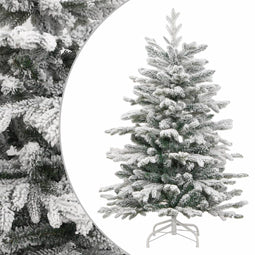 vidaXL - Kunstkerstboom - met - scharnieren - en - sneeuw - 210 - cm