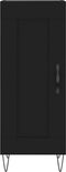 vidaXL - Dressoir - 34,5x34x90 - cm - bewerkt - hout - zwart