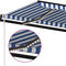 vidaXL - Luifel - automatisch - met - LED - en - windsensor - 350x250 - cm - blauw - wit