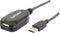 Manhattan 150248 - USB-kabel - USB 2.0 A Male naar USB 2.0 A Female - 10 m - Zwart