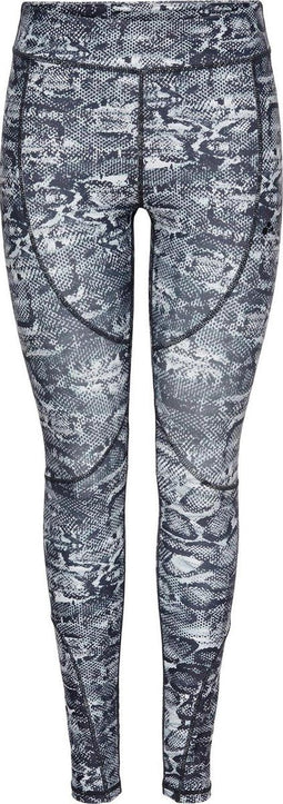 ONLY PLAY ONPMAJVI AOP TRAIN TIGHTS - Sportlegging - Aansluitende pasvorm - Zwart - Wit - Maat XS