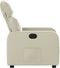 Fauteuil verstelbaar kunstleer crèmekleurig