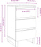 vidaXL - Nachtkastjes - 2 - st - 40x35x69 - cm - bewerkt - hout - grijs - sonoma - eiken