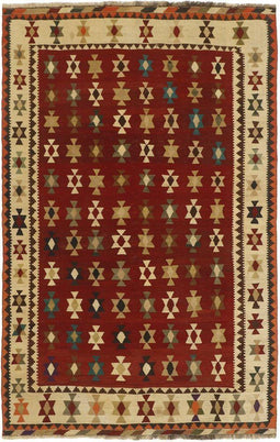 MOMO Rugs - MOMO Rugs Kelim Old 107 Vloerkleed - 145x231 cm - Vierkant - Tapijt - - Meerkleurig