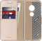 Accezz Wallet Softcase - Geschikt voor Motorola Moto G6 Play / Moto E5 - 3 pashouders - goud