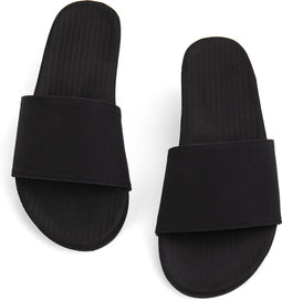 Indosole Slides Essential - Slippers - Recycled Rubber - Zwart