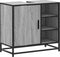 vidaXL - Wastafelkast - 65x33x60 - cm - bewerkt - hout - grijs - sonoma - eikenkleurig