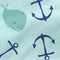 Verstelbaar onderlaken HappyFriday Moshi Moshi Whale Multicolour 70 x 140 x 14 cm