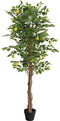 vidaXL - Kunstcitroenboom - met - 3 - stammen - 180 - cm - polypropeen - groen