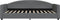 vidaXL - Slaapbank - 100x200 - cm - stof - donkergrijs