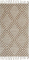 KACEM - Laagpolig vloerkleed - Beige - 80 x 150 cm - Katoen
