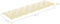 vidaXL - Tuinbankkussen - 200x(50+50)x7 - cm - oxford - stof - crèmewit